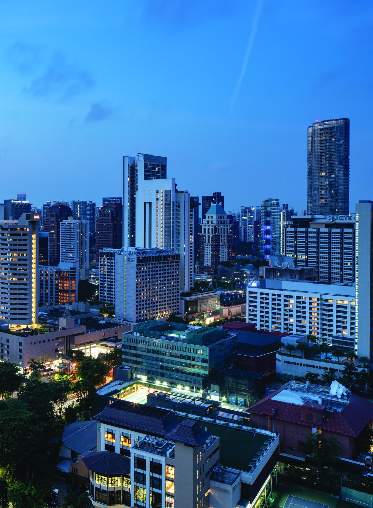 Southern view at twilight